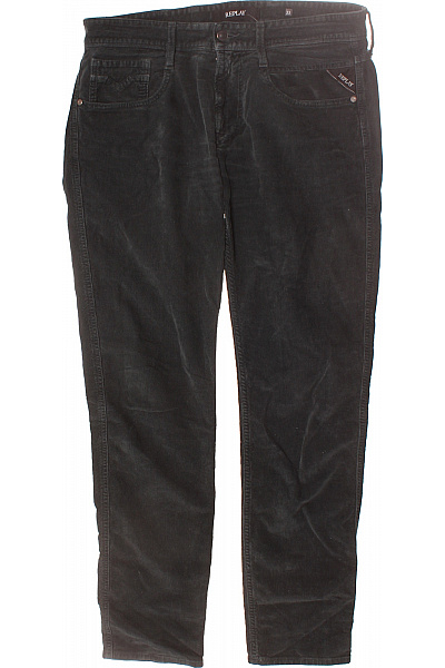 REPLAY Teplé Pánské Kalhoty Zelené Second Hand Vel. 33