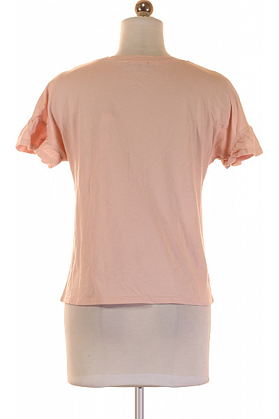Jednoduché Dámské Tričko Růžové Second hand Vel. S