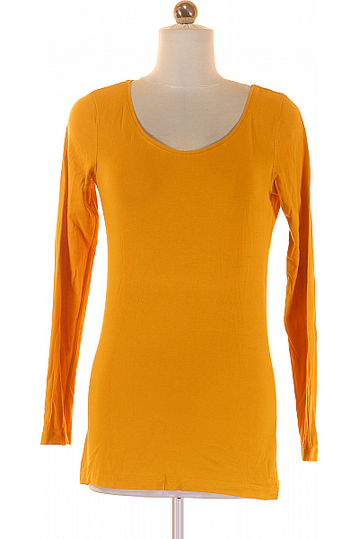 Jednoduché Dámské Tričko Žluté Esprit Vel. S