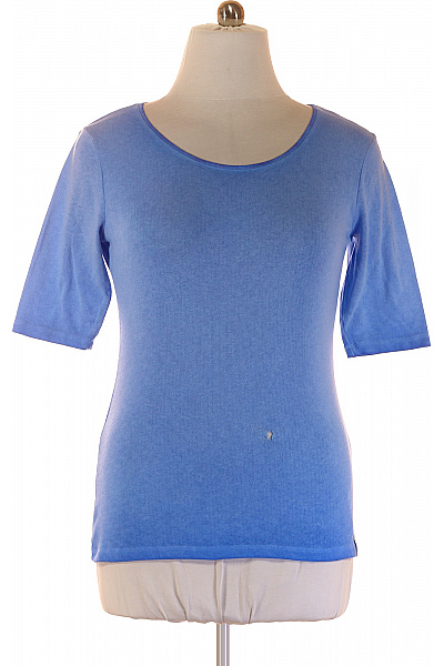 COTTON CANDY Jednoduché Dámské Tričko Modré Vel. L