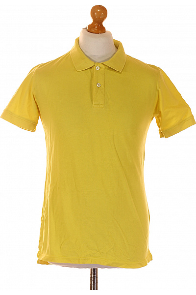 Crone Pánské Tričko S Límečkem Žluté Vel. L