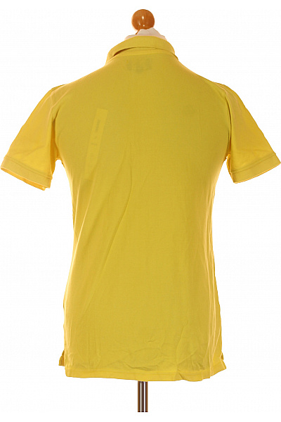 Crone Pánské Tričko s Límečkem Žluté Vel. L