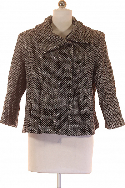 Dámský Kabát Černobílý