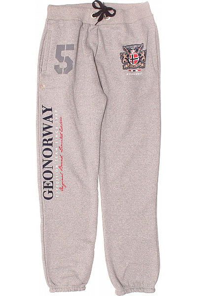 Geographical Norway Pánské Tepláky Šedé Second Hand Vel.  XXL