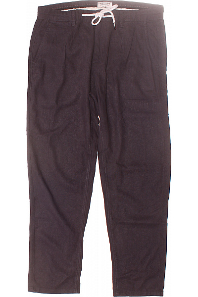 Pánské Chino Kalhoty Lněné Modré Eight2Nine Vel. 32