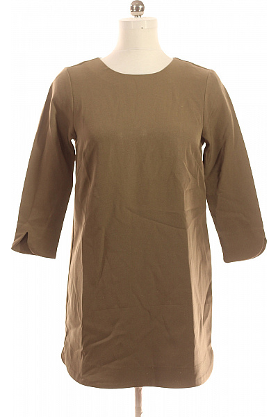 Tričkové  Šaty Khaki Second hand Vel. 38