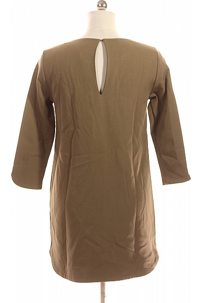 Tričkové  Šaty Khaki Second hand Vel. 38