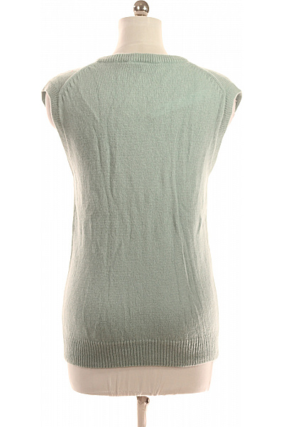 Dámská Vesta Vlněná Zelená Vel. M