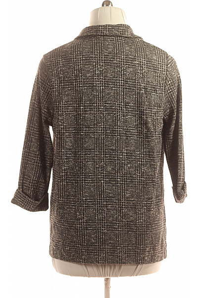 Dámský Kabát Černobílý Peacocks