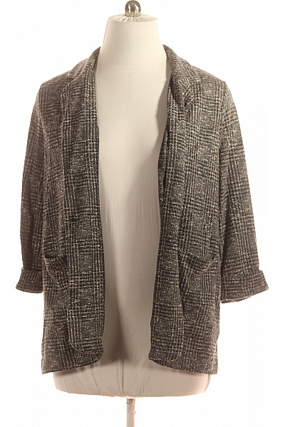 Dámský Kabát Černobílý Peacocks