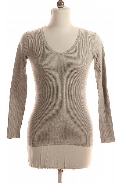 Jednoduché Dámské Tričko Šedé ATMOSPHERE Second hand Vel. 38