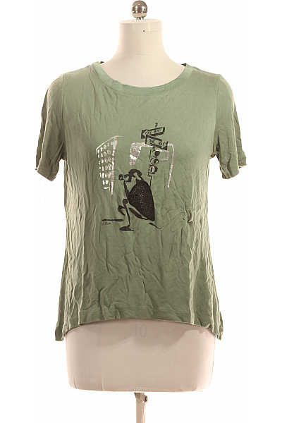 S.OLIVER Dámské Tričko S Potiskem Zelené Vel. 40