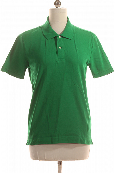 Pánské Tričko s Límečkem Zelené Seidensticker Vel. M