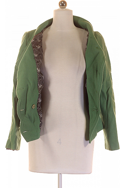 FEVER Dámský Kabát Vlněný Zelený