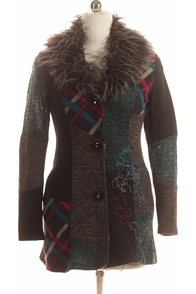 101 IDEES Dámský Kabát Barevný Vel. M