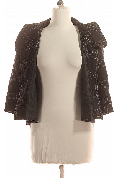 Amisu Dámský Kabát Černobílý Vel. 40