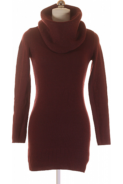  Šaty Pletené Fialové Second hand Vel.  XS