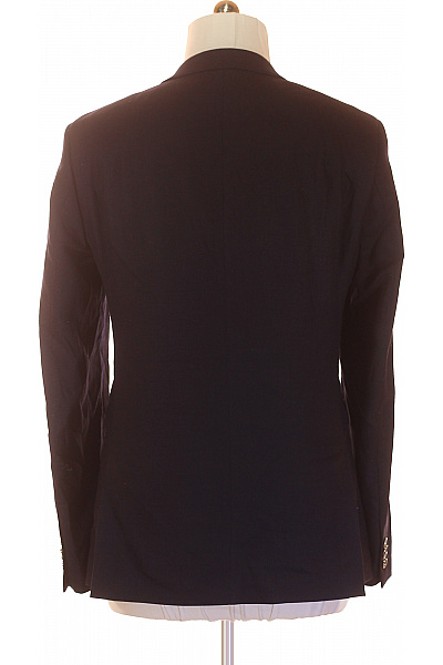 Společenské Pánské Sako Vlněné Modré DANIEL HECHTER