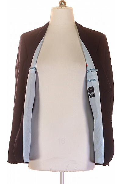 Společenské Pánské Sako Vlněné Modré DANIEL HECHTER