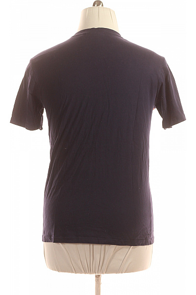 Pánské Tričko s Potiskem Modré Vel. L