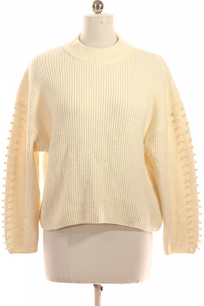 Dámský Svetr Bílý Second Hand Vel. M