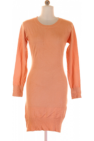 Pletené šaty Oranžové Second hand