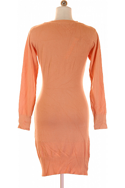 Pletené šaty Oranžové Second hand