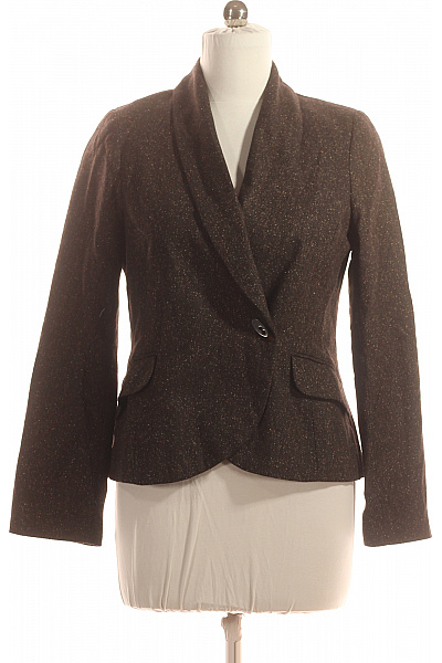 Dámské Sako Vlněné Hnědé Vel. 42
