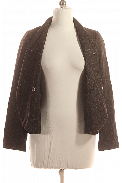 Dámské Sako Vlněné Hnědé Vel. 42