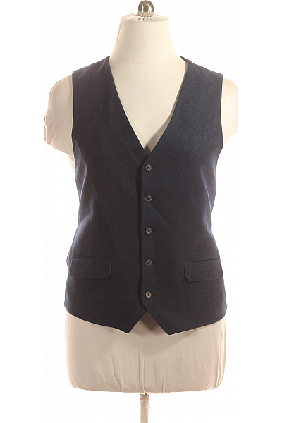 HARRY BROWN Společenská Pánská Vesta Modrá