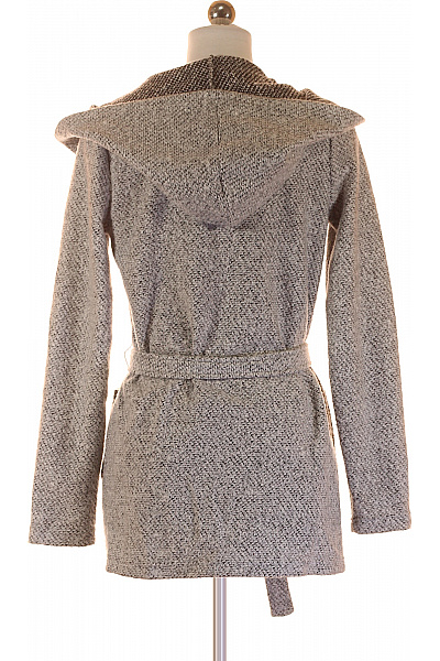 Krátký Dámský Kabát Šedý Vel. 34