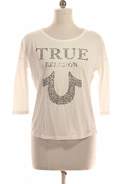 True Religion Dámské Tričko S Potiskem Bílé
