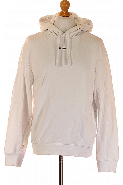 Hugo Boss Pánská Mikina Bez Zapínání Bílá Vel. M