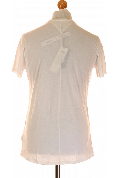 TOMMY HILFIGER Pánské Tričko Bílé Second hand Vel. M