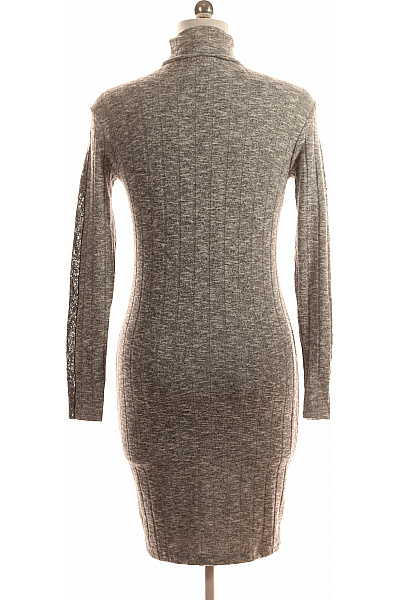  Šaty Pletené Šedé