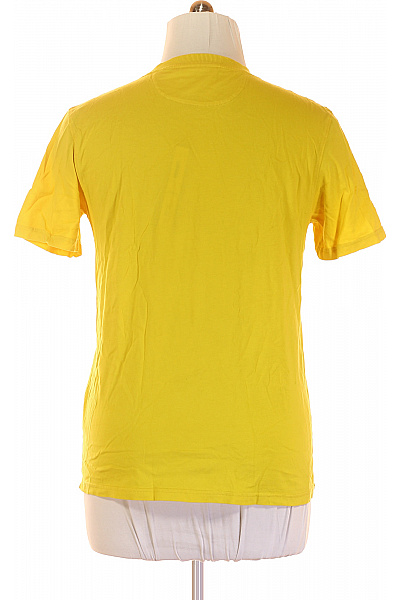 Pánské Tričko s Potiskem Žluté Vel. L