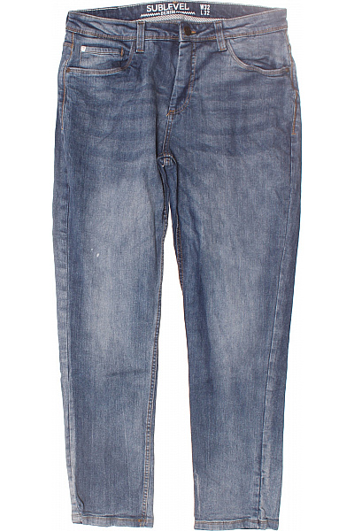 Pánské Rovné Džíny Modré Vel. 32