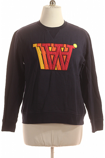 WOOD Pánská Mikina Bez Zapínání Modrá Second Hand Vel. L