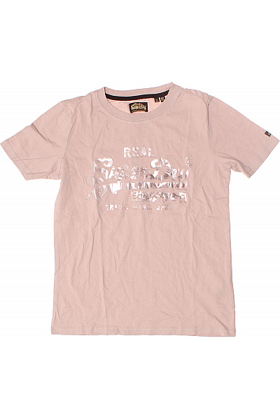 SUPERDRY Dámské Tričko S Potiskem Béžové Second Hand Vel. 36