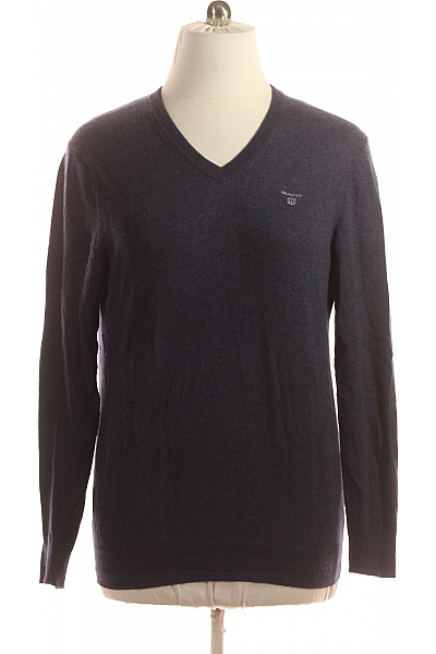 Pánský Svetr Modrý GANT Second Hand Vel. XL