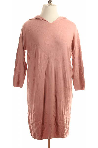 Pletené šaty Růžové