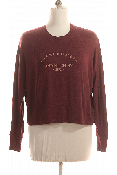 Dámské Tričko Vínová Abercrombie&Fitch Vel. M