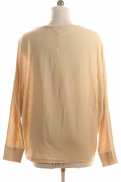 Liv Bergen Dámské Tričko s Potiskem Béžové Vel. S