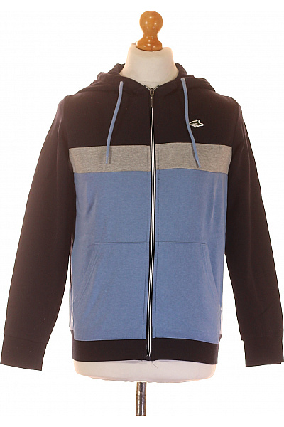 Pánská Mikina Na Zip Modrá Vel. S