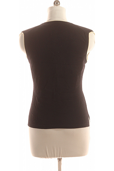 Kratká Dámská Vesta Meriná Černá Second hand