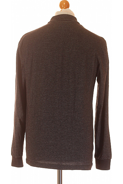 LACOSTE Pánské Tričko s Límečkem Šedé Vel. M