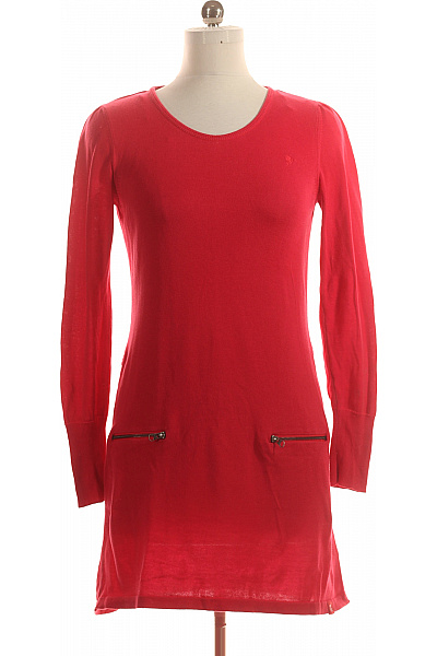 Esprit  Šaty Pletené Červené Vel. M