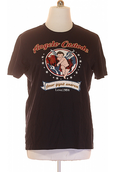 D&G Pánské Tričko S Potiskem Černé Vel. 56