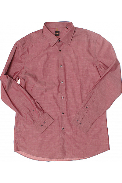 Hugo Boss Pánská Košile Vínová Vel. XL