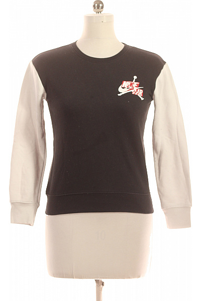 Dámská Mikina Bez Zapínání Černobílá Nike Vel. M